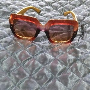 Gold & Purple Sunglasses